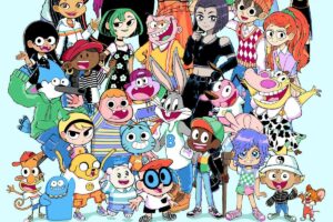 A collage of the many characters on various Cartoon Network series